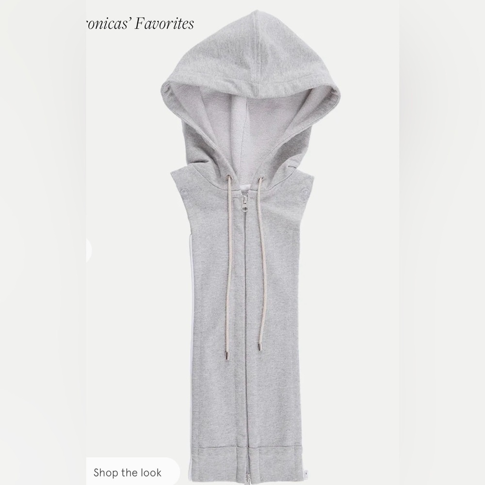 Veronica Beard Gray Sweatshirt Hoodie Dickie size 00-14
